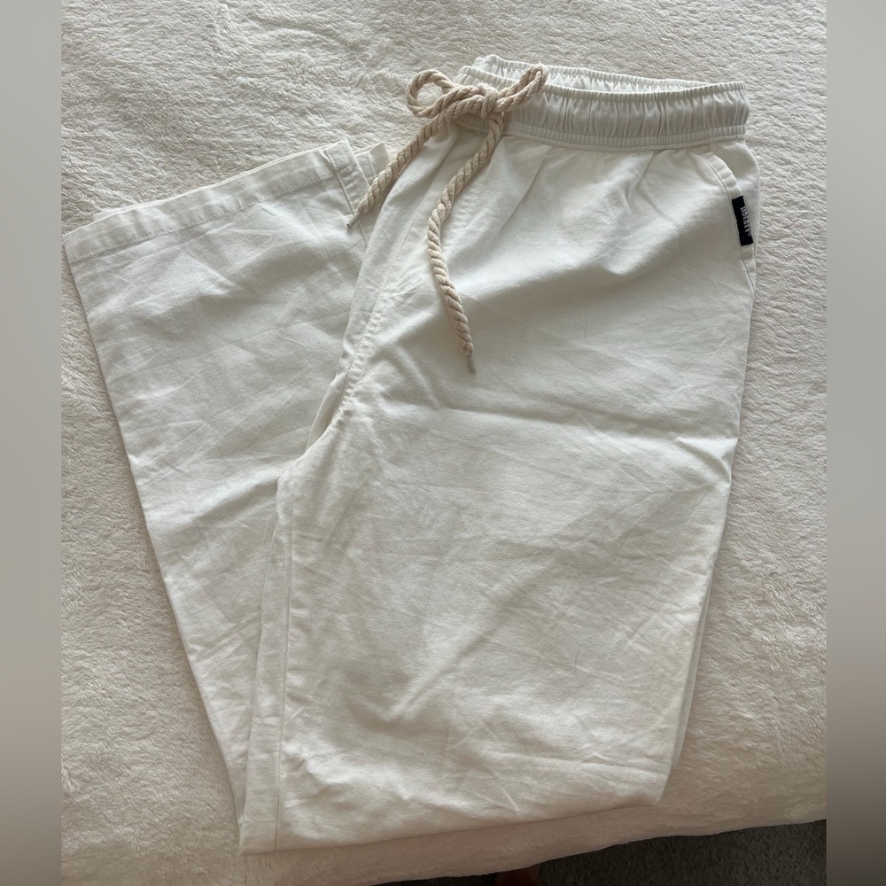 White Linen Pants